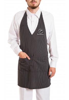 Gangster stripe Bib apron